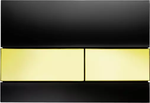 Смывная клавиша Tece TECEsquare черный/золото 9240808