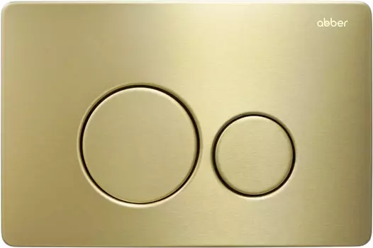 Кнопка смыва Abber AC0121MMG для инсталляции, золотой матовый