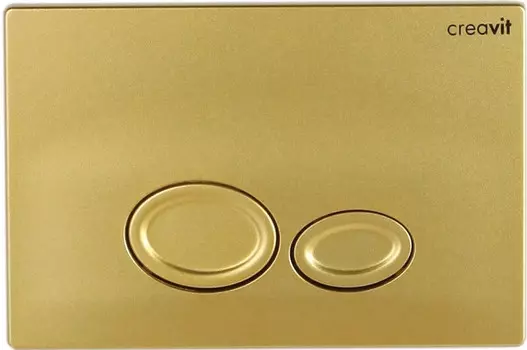 Кнопка смыва Creavit Drop GP200600 для инсталляции, золотой матовый