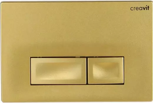 Кнопка смыва Creavit Ore GP300600 для инсталляции, золотой матовый