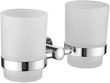 Стакан для зубных щеток Belz B90008 двойной, настенный, хром