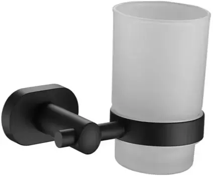 Стакан для зубных щеток Belz B90106 настенный, черный матовый