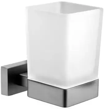 Стакан для зубных щеток Belz B90406 настенный, вороненая сталь