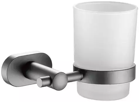 Стакан для зубных щеток Belz B90506 настенный, вороненая сталь