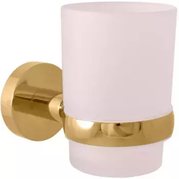 Стакан для зубных щеток Rav Slezak Colorado COA0201ZK настенный, золотой матовый