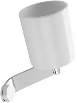 Стакан для зубных щеток Stil Haus Buket BK10(08-BI) настенный, хром/белый