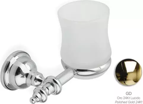 Стакан для зубных щеток Stil Haus Elite EL10(16) настенный, золотой