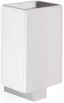 Стакан для зубных щеток Stil Haus Gea GE10(08) настенный, хром/белый