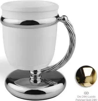 Стакан для зубных щеток Stil Haus Giunone G718(04) настольный, золотой