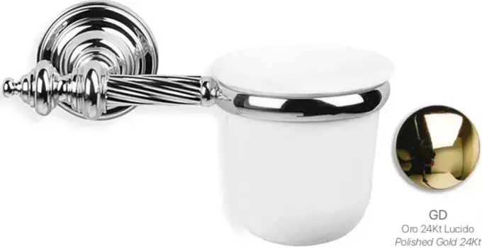 Стакан для зубных щеток Stil Haus Giunone G10(16) настенный, золотой