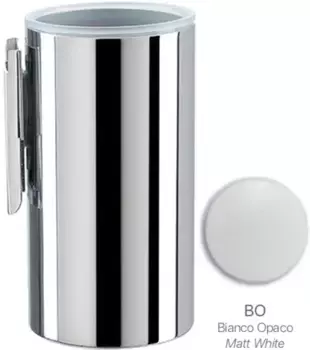 Стакан для зубных щеток Stil Haus Hashi HS10M(24) настенный, белый матовый