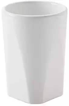 Стакан для зубных щеток Stil Haus Liz LZ10AP(08-BI) настольный, белый