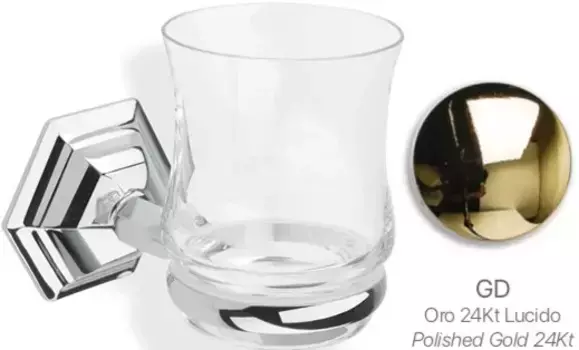 Стакан для зубных щеток Stil Haus Marte MA10(16) настенный, золотой