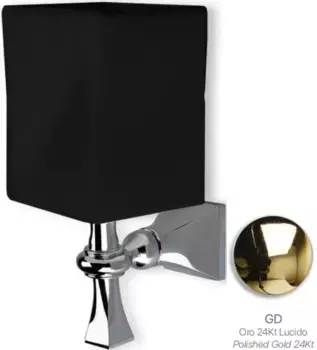 Стакан для зубных щеток Stil Haus Prisma PR10(16-NE) настенный, золотой/черный