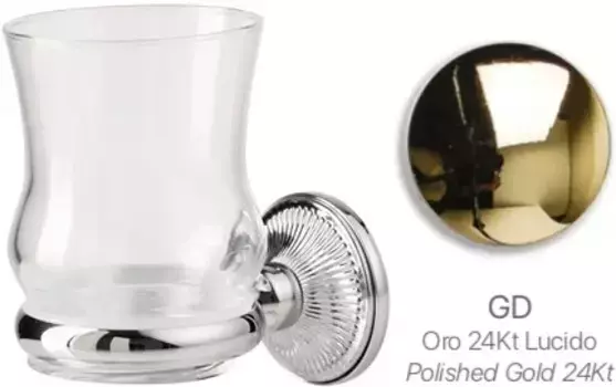 Стакан для зубных щеток Stil Haus Regal RG10(16) настенный, золотой