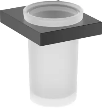 Стакан для зубных щеток Timo Petruma 15233/03 настенный, черный матовый