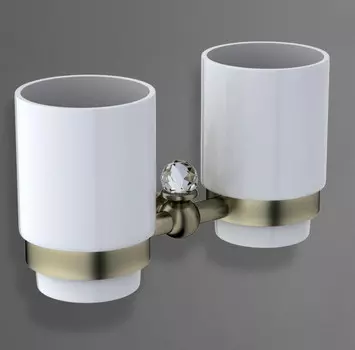 Стакан двойной Art&Max Antic Crystal AM-E-2688SJ-Br