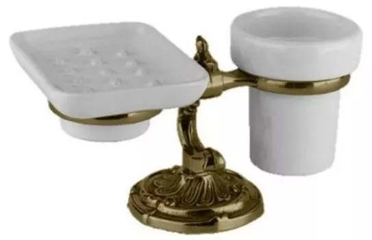 Стакан и мыльница настольные бронза Art&amp;Max Barocco AM-1789-Br