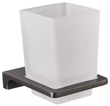 Стакан для зубных щеток Rav Slezak Nil NLA0201MG настенный, оружейная сталь матовый