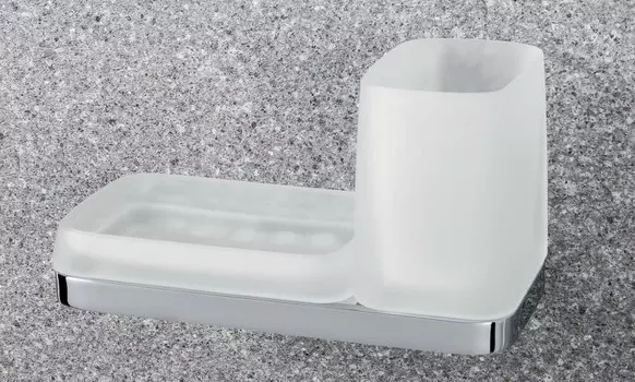 Стакан с мыльницей Colombo Design Time W4272