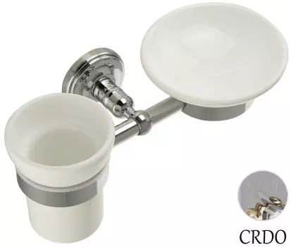 Стакан с мыльницей Migliore Mirella ML.MRL-M066.CRDO