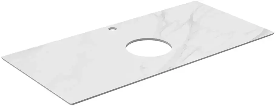 Столешница 100 см белый матовый для накладных раковин Kerama Marazzi Plaza Classic Монте Тиберио PL1.SG507120R\100