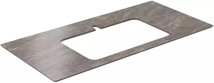 Столешница 100 см коричневый глянец для раковин встраиваемых сверху Kerama Marazzi Plaza Classic Парнас PL2.VT280\100T