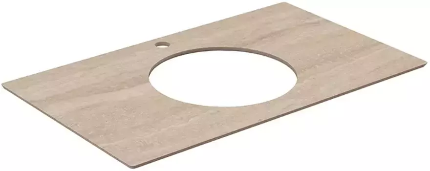 Столешница 79,6 см бежевый матовый для накладных раковин Kerama Marazzi Plaza Modern Риальто PL5.SG560400R\80