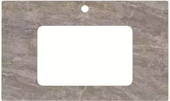 Столешница 80 см коричневый глянец для раковин встраиваемых снизу Kerama Marazzi Plaza Classic Парнас PL3.VT280\80T