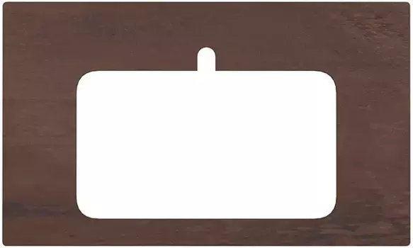 Столешница 80 см коричневый матовый для раковин встраиваемых сверху Kerama Marazzi Plaza Next Про Феррум PL2.DD571300R\80