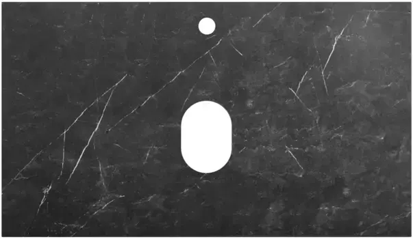 Столешница 80 см Marmo Nero Opaco Belbagno KEP-80-MNO