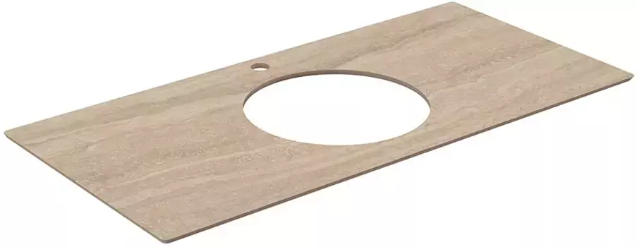 Столешница 99,6 см бежевый матовый для накладных раковин Kerama Marazzi Plaza Modern Риальто PL5.SG560400R\100