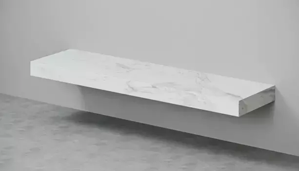 Столешница белый мрамор 190 см без отверстий Velvex Unique Unit st.UNI.190-630