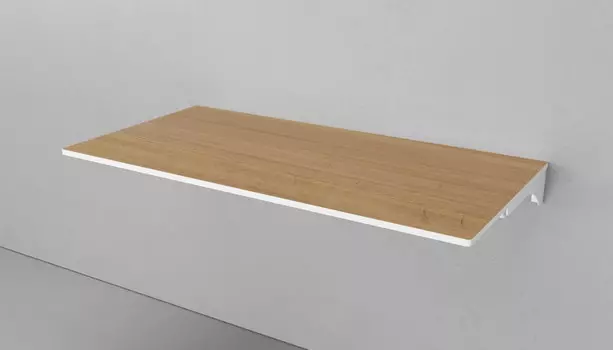 Столешница белый/шатанэ 120 см без отверстий, тумба слева Velvex Klaufs StKLA.120.60.TL.MH-216.617