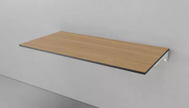 Столешница черный/шатанэ 120 см без отверстий, тумба слева Velvex Klaufs StKLA.120.60.TL.MH-217.617