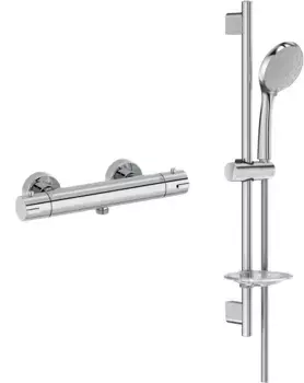 Термостат для душа Jacob Delafon Brive E24334-CP + E99899RU-CP