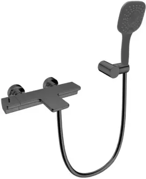 Термостат для ванны AltroBagno Lamberto 0224 GrMt с душевым гарнитуром, оружейная сталь