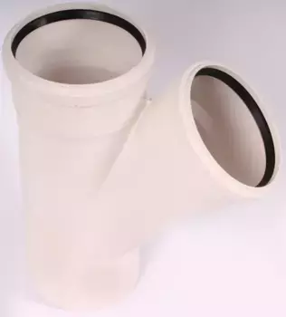 Тройник 110 х 110 х 45° Rehau Raupiano Plus 11229841001