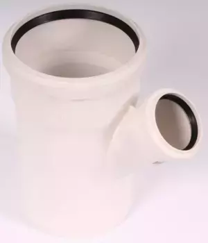 Тройник 110 х 50 х 45° Rehau Raupiano Plus 11213041001