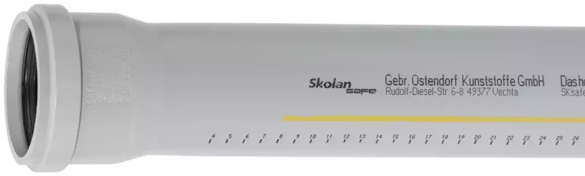 Труба канализационная с раструбом 110 х 2000 мм Ostendorf SKEM 335060