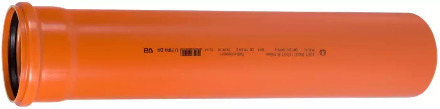 Труба канализационная с раструбом 160 х 1000 мм Ostendorf KGEM SN4 222010