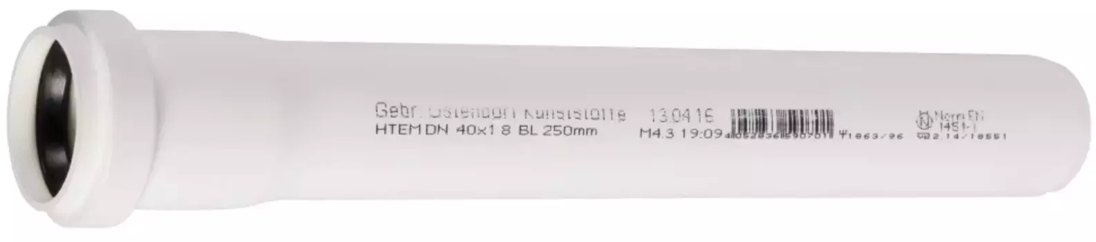 Труба канализационная с раструбом 32 х 2000 мм Ostendorf HTEM 559040