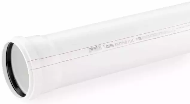 Труба канализационная с раструбом 40 х 250 мм Rehau Raupiano Plus 11230141006