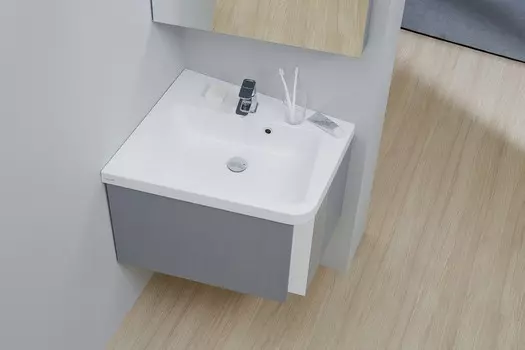 Тумба 55 см серый глянец Ravak SD 10° 550 L X000000740