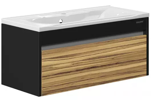 Тумба эбони/черный глянец 99 см Edelform Carino 1-747-43-PR100