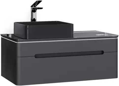 Тумба антрацит 100,4 см Jorno Shine Shi.01.100-M/P/A