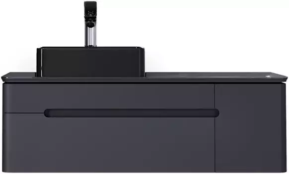 Тумба антрацит 120,4 см Jorno Shine Shi.01.120/P/A