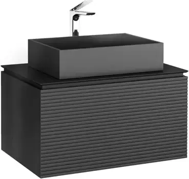 Тумба антрацит 80 см Jorno Stone Stn.01.80/P/A/JR