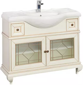 Тумба Беатриче 105 слоновая кость патина Aquaton 1A187201BEM60