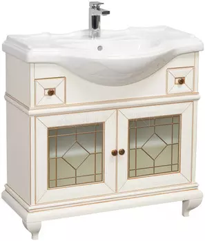 Тумба Беатриче 85 слоновая кость патина Aquaton 1A191701BEM60